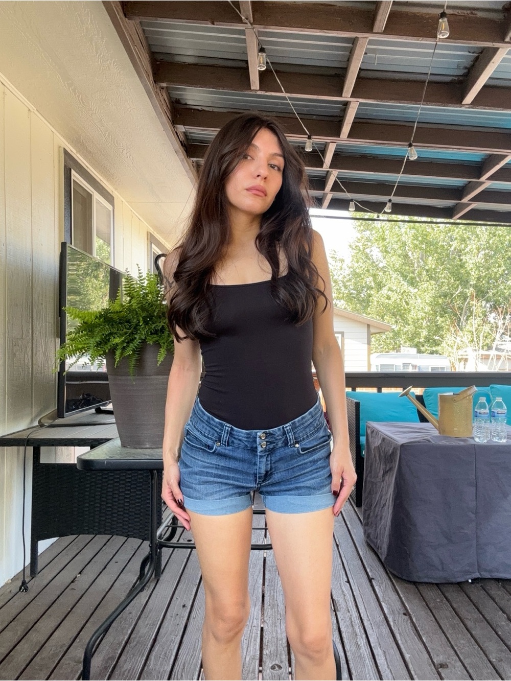 Vintage Y2K, 2000’s, Low to Mid Rise Denim Shorts From Candies! 28in W